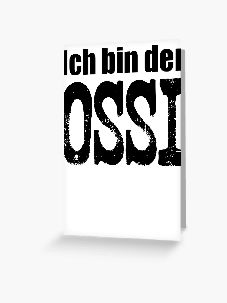 Grußkarte mit DDR - Der Ossi Spruch Kult von pirminio