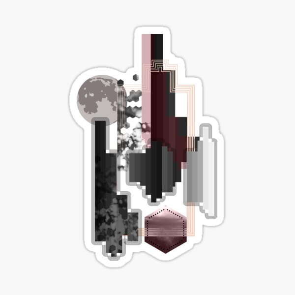 Art Deco Stripe Sticker