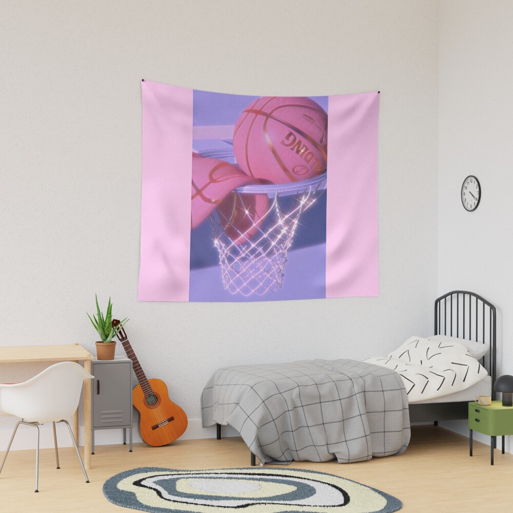 Pink aesthetic basketball