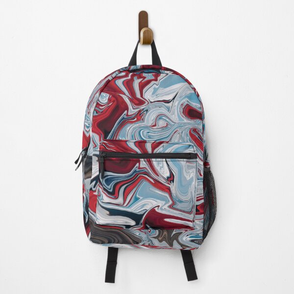 Item preview, Red and white liquid pattern designed and sold by Soumita.
