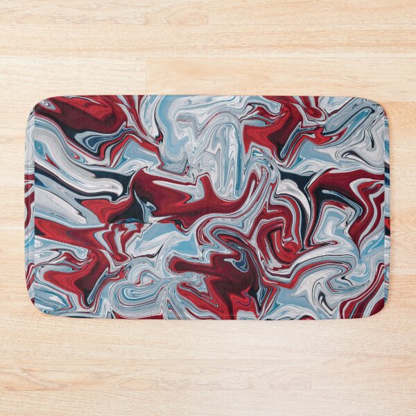 Item preview, Red and white liquid pattern designed and sold by Soumita.