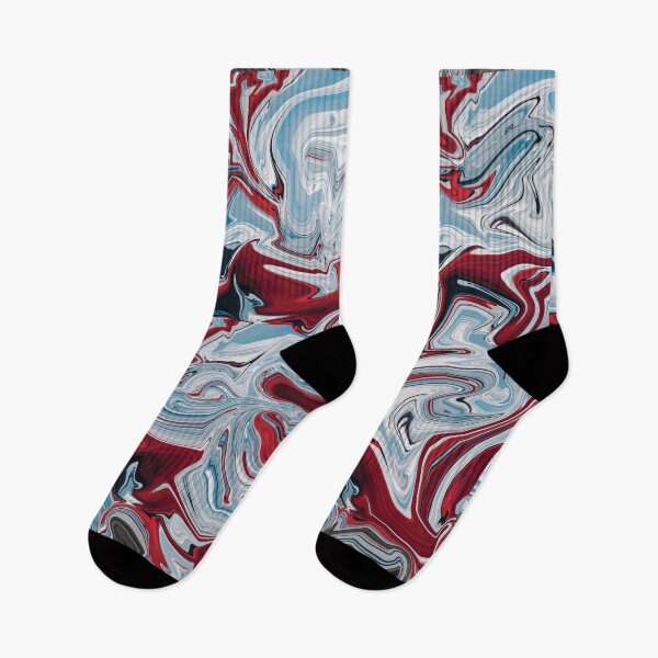 Item preview, Red and white liquid pattern designed and sold by Soumita.