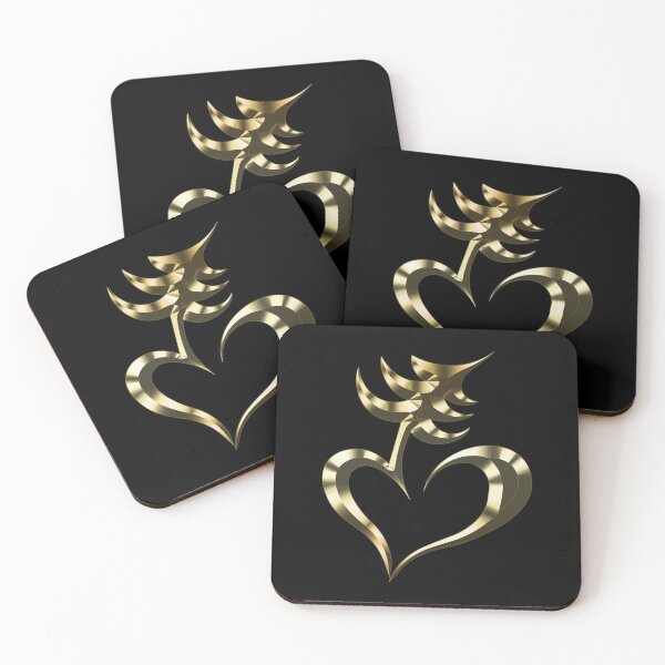 Item preview,  Gold Beautiful heart with a Christmas tree Man Woman Youth T-shirt Mug Phone cas designed and sold by Galina Kostyaeva.