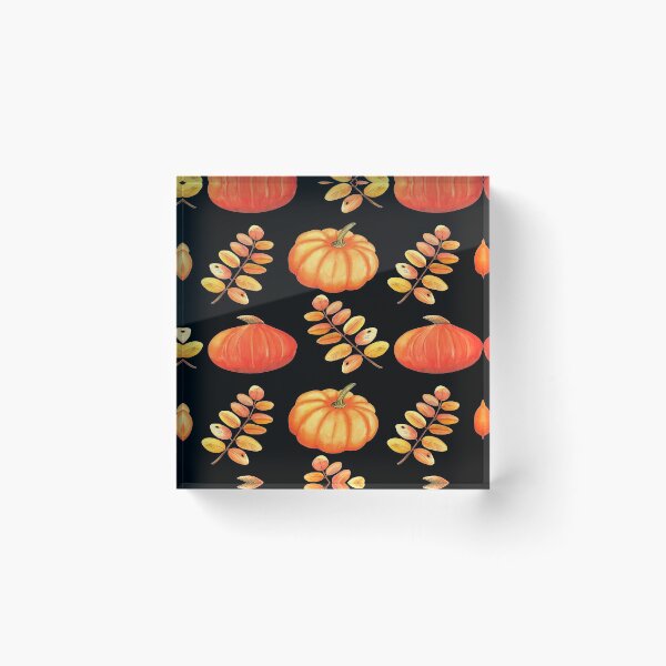 Item preview, Pumpkin and leaves pattern  designed and sold by Designhub14.