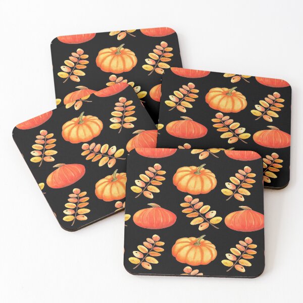 Item preview, Pumpkin and leaves pattern  designed and sold by Designhub14.