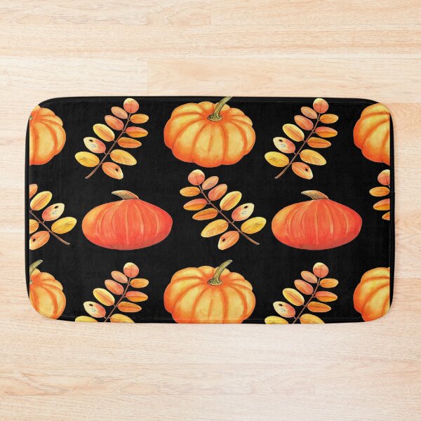 Item preview, Pumpkin and leaves pattern  designed and sold by Designhub14.