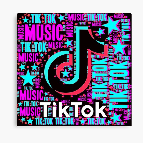 Aesthetic Tik Tok Logo Canvas Prints | Redbubble