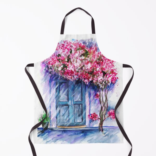Item preview, Blue door and red flowers designed and sold by StudioKaufmann.