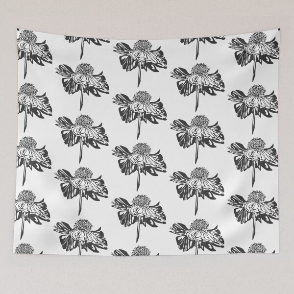Item preview, Daisy flower/black and white/Petals designed and sold by DebbieJoyArt.