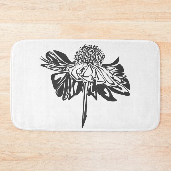 Item preview, Daisy flower/black and white/Petals designed and sold by DebbieJoyArt.