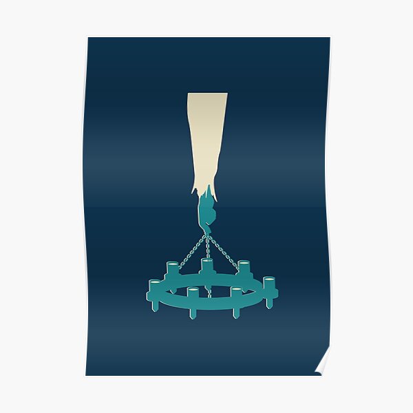 Chandelier haunted house Poster