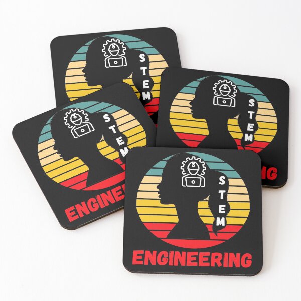 Item preview, STEM ENGINEER RETRO SUNSET WOMEN IN ENGINEERING designed and sold by Hippiesole.