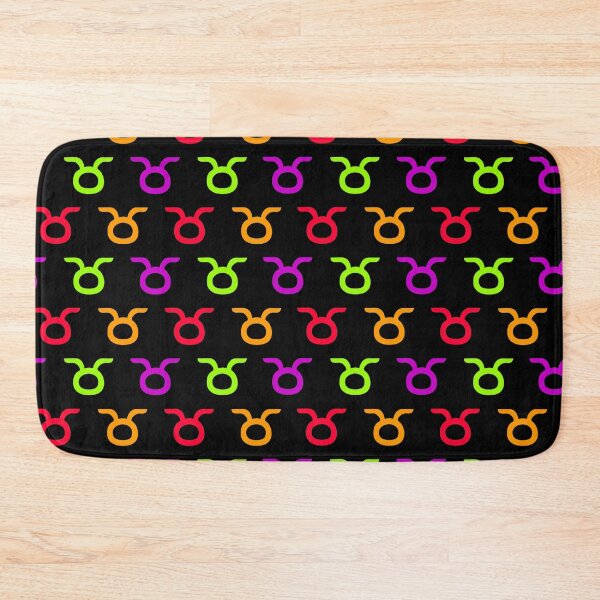 Item preview, Multicolored Taurus sign, astrology zodiac symbol black background designed and sold by Stéphane  Thirion.