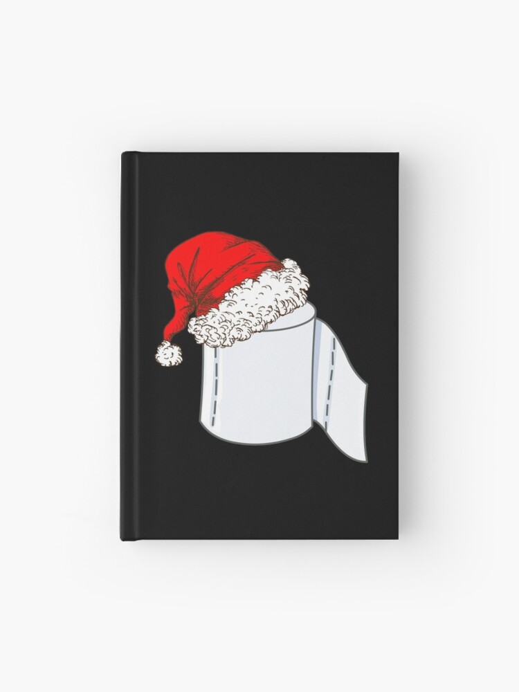 toilet paper with santa hat