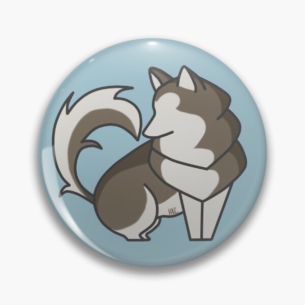 Item preview, Gray Malamute Heart Shape designed and sold by HeatherKatelynn.