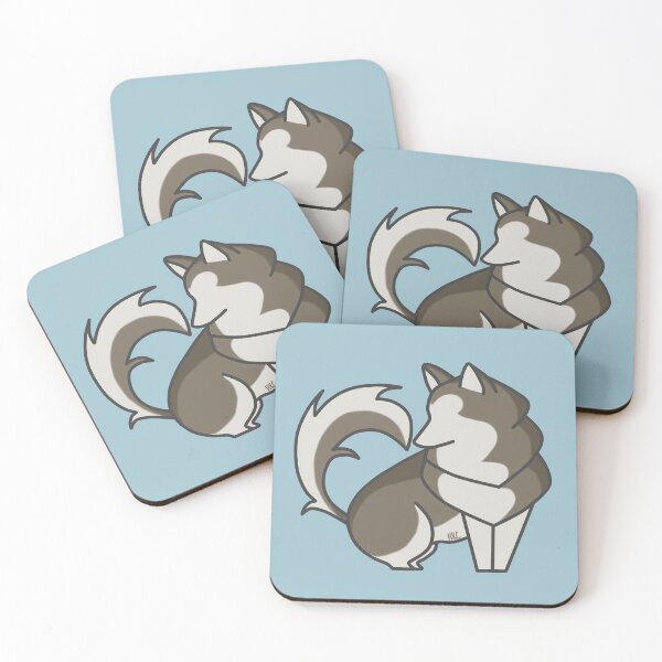 Item preview, Gray Malamute Heart Shape designed and sold by HeatherKatelynn.