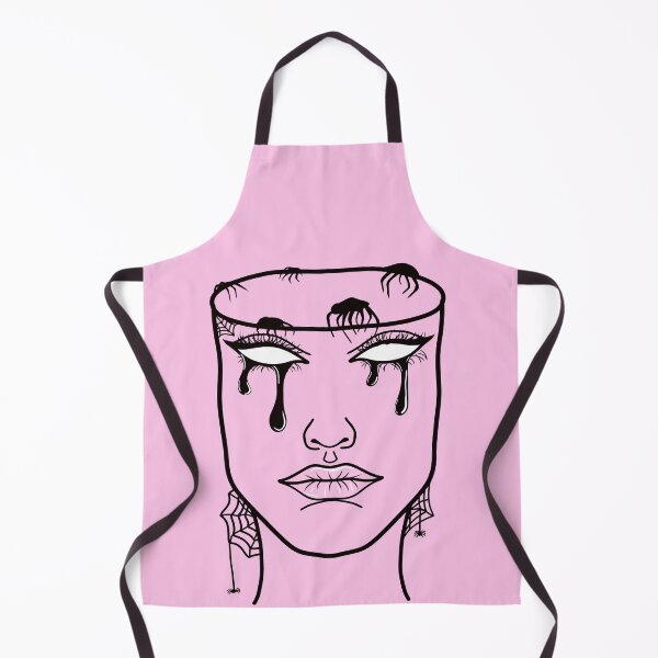 Item preview, Mindless: Original Line Art Drawing-Pastel Pink Background designed and sold by Arthemeral.