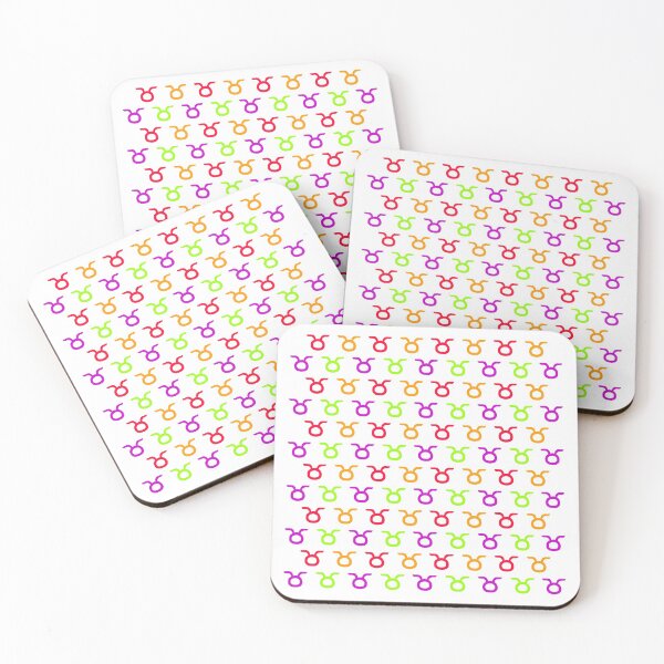 Item preview, Multicolored Taurus sign, astrology zodiac symbol white background designed and sold by Stéphane  Thirion.