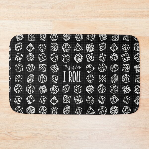 Item preview, How I Roll White on Black Dice designed and sold by SakuraSkies.