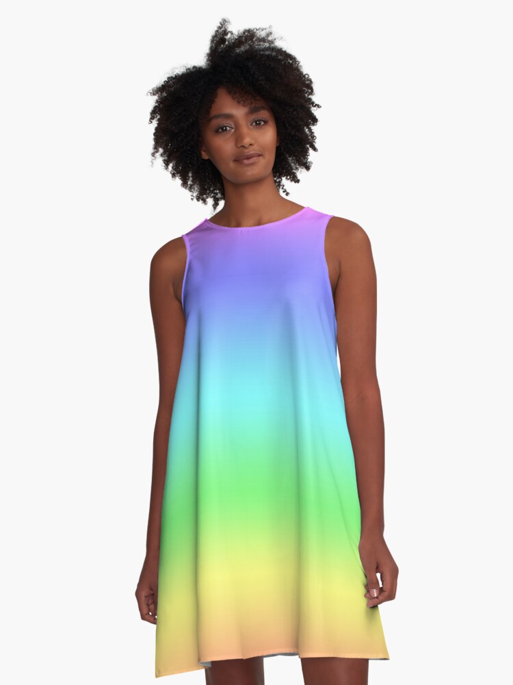 The Sims Resource - Pastel Rainbow Dress