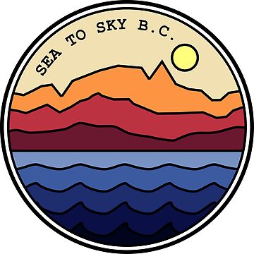 Aperçu de l'œuvre Autoroute Sea To Sky C.-B. Canada de SarahFrostArt