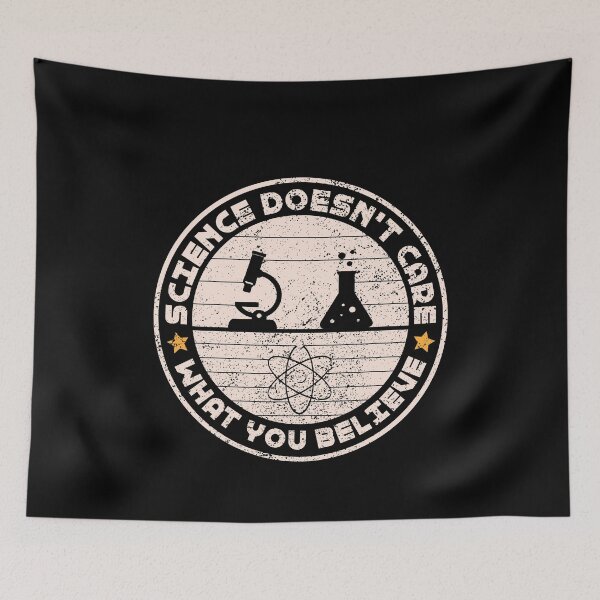 Item preview, pastel science Doesn't Care What You Believe Funny Science Teacher designed and sold by TheMattDesigns.