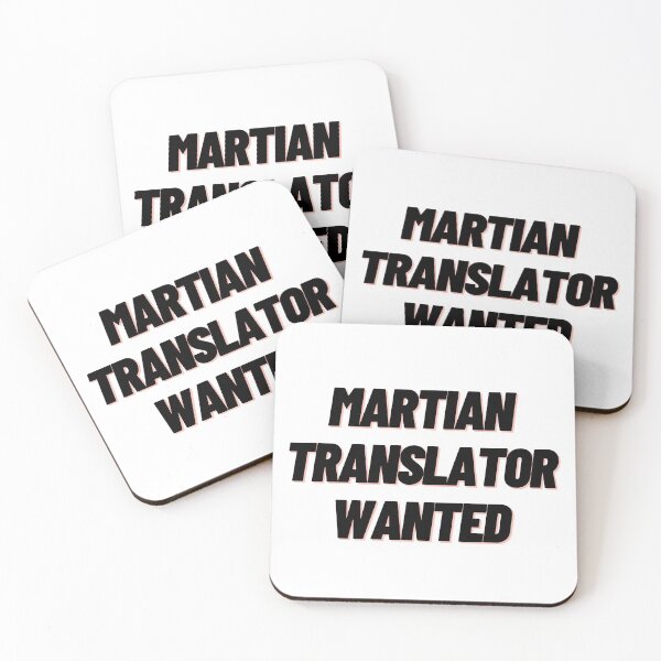 Item preview, Martian Translator Wanted designed and sold by China Decoded.