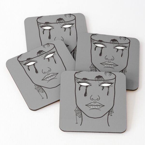 Item preview, Mindless: Original Line Art Drawing-Grey Background designed and sold by Arthemeral.