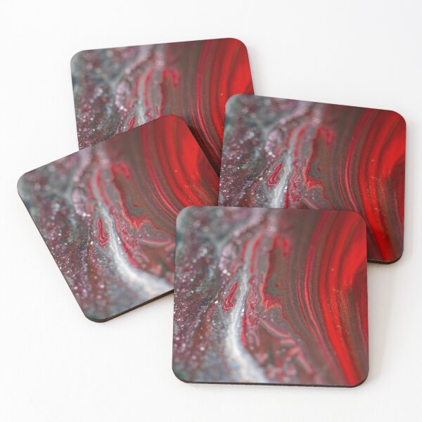 Melted Crayon Wax Coasters (Set of 4)