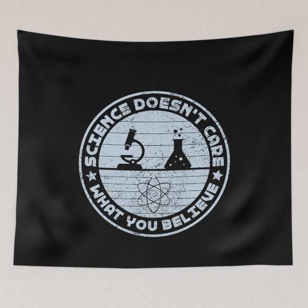 Item preview, pastel science Doesn't Care What You Believe Funny Science Teacher designed and sold by TheMattDesigns.