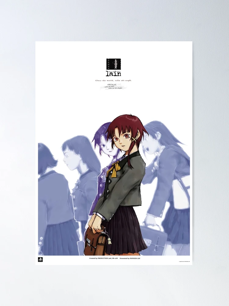 Serial Experiments Lain  Film posters minimalist, Anime titles