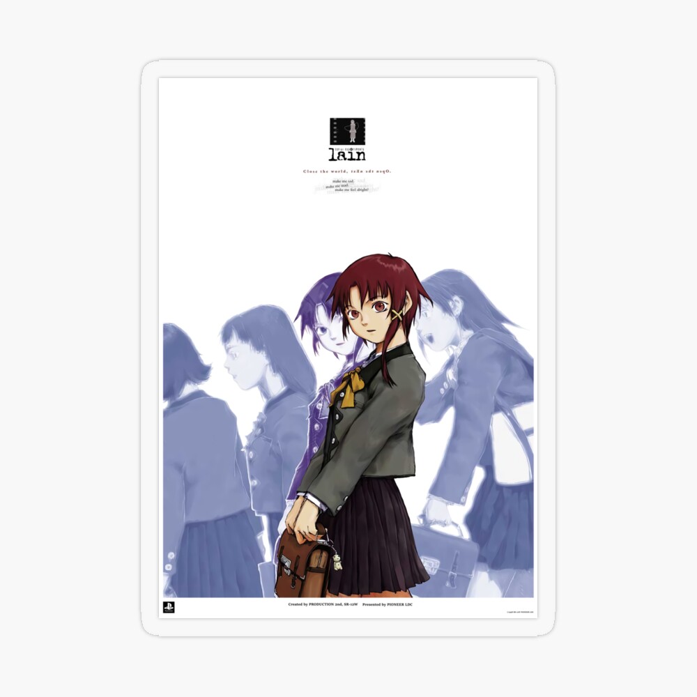 serial experiments lain 購入特典 ポスター Serial Experiments Lain Poster Playstation Promo