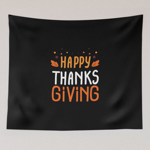 Item preview, Orange & Black HAPPY ThanksGiving & Gift designed and sold by Art Wear Nation.