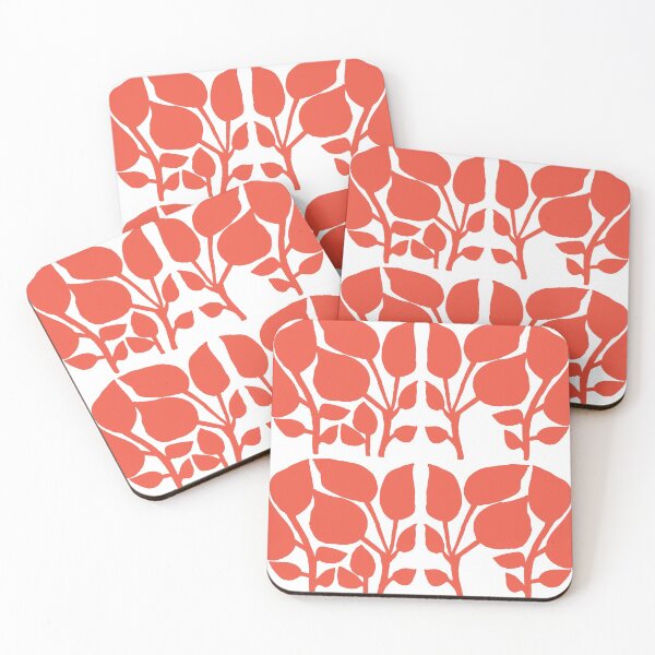 Item preview, Red House Plants Pattern designed and sold by Ildiko Sipos.