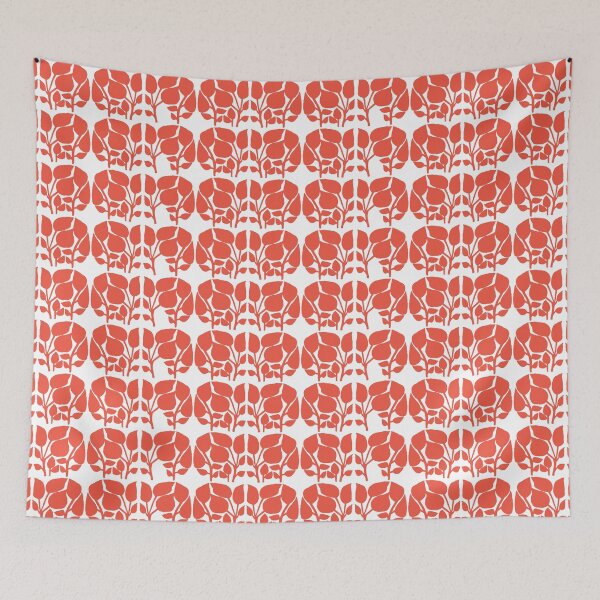 Item preview, Red House Plants Pattern designed and sold by Ildiko Sipos.