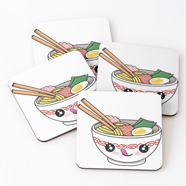 Item preview, Yummy Cute Ramen Face Kawaii Noodles designed and sold by ButterflyX.