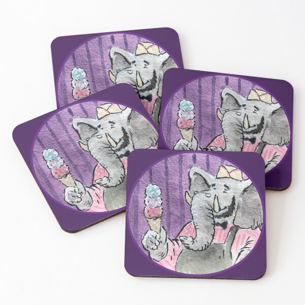 Item preview, Jumbo Cone - Cartoon Elephant Ice Cream designed and sold by tymonardo.