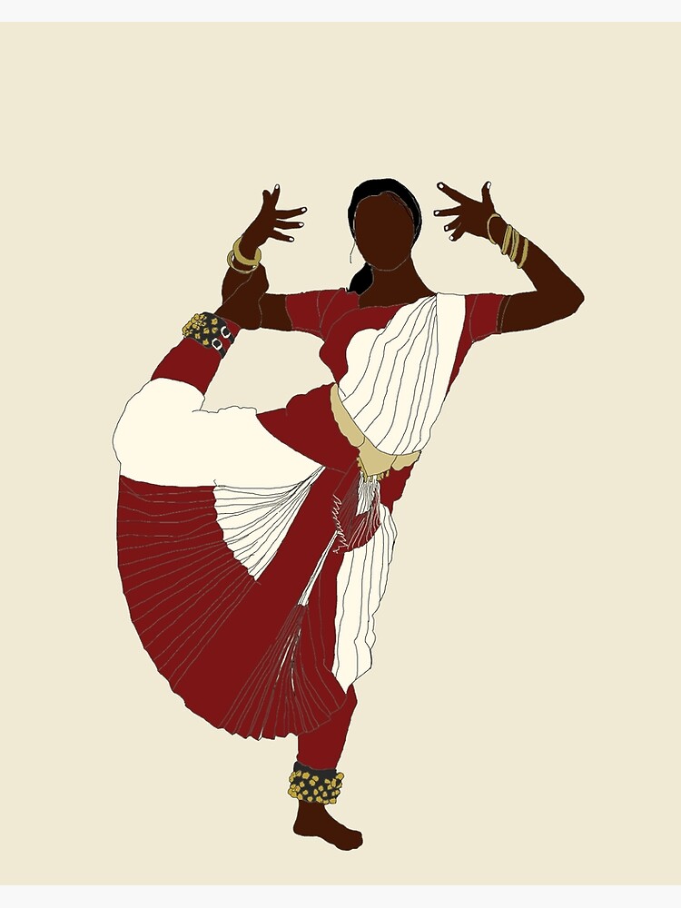 Buy Bharatanatyam Dancer-4 tranquil , Home Decor Dance Studio Art Print  Online in India - Etsy