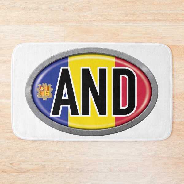 Item preview, Andorra International Vehicle Code Metal Plate designed and sold by travelwitheric.
