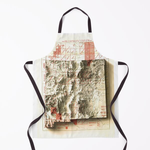 Item preview, 1928 New Mexico Relief Map digitally-rendered designed and sold by ThinkAboutMaps.