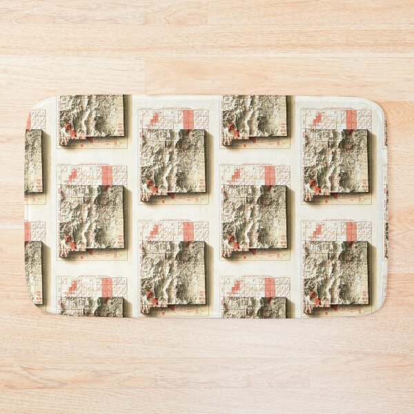 Item preview, 1928 New Mexico Relief Map digitally-rendered designed and sold by ThinkAboutMaps.