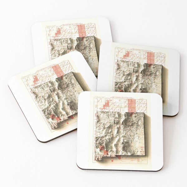 Item preview, 1928 New Mexico Relief Map digitally-rendered designed and sold by ThinkAboutMaps.