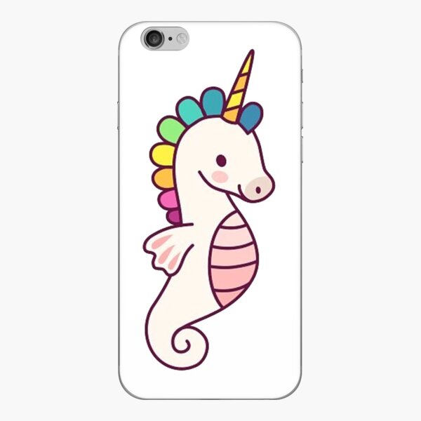 Colorful Seahorse Star Graphic Pattern Print Protective Phone Case