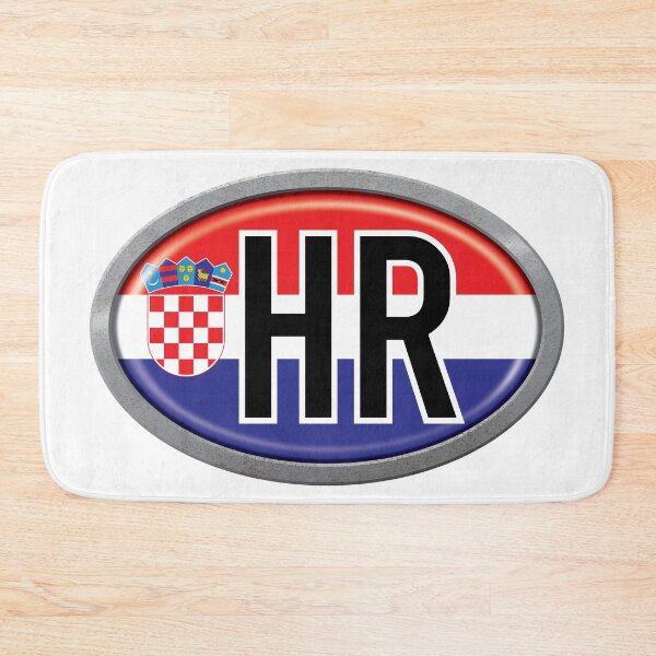 Item preview, Croatia International Vehicle Code Metal Plate designed and sold by travelwitheric.