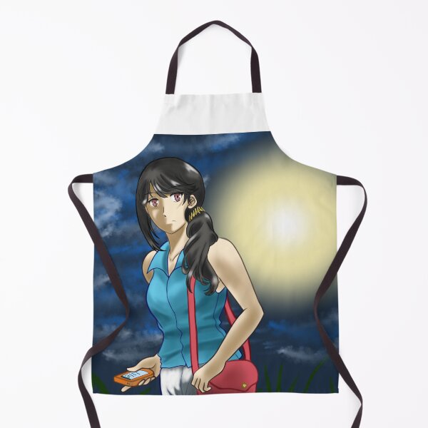 Item preview, cute anime girl in the middle of the night designed and sold by adeliartshop.