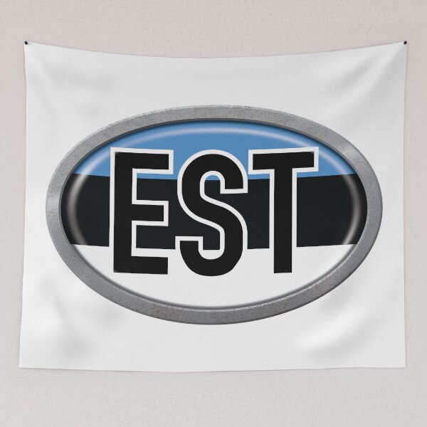 Item preview, Estonia International Vehicle Code Metal Plate designed and sold by travelwitheric.