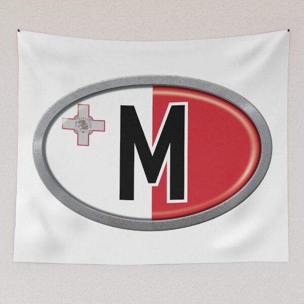 Item preview, Malta International Vehicle Code Metal Plate designed and sold by travelwitheric.