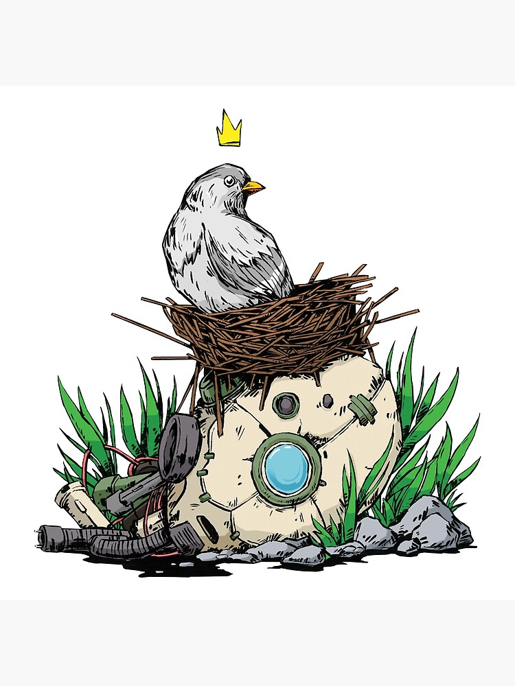 Lámina rígida «Un pájaro en un nido sobre la cabeza de un robot muerto. Ilustración en estilo de dibujos animados» de woodfrogg | Redbubble Lámina rígida «Un pájaro en un nido sobre la cabeza de un robot muerto. Ilustración en estilo de dibujos animados» de woodfrogg | Redbubble