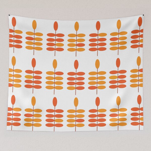 Item preview, Retro Orange Leaves designed and sold by Orchyd.