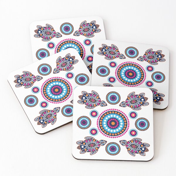 Item preview, Aboriginal Dots Art With Tribal Turtle  designed and sold by AboriginalAdorn.